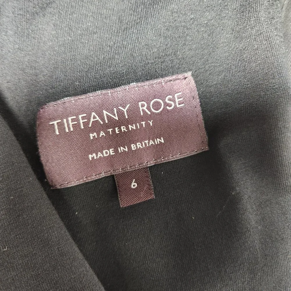 TIFFANY ROSE Maternity Isabella Glitter Black Surplice Dress Size6 USA 14/16. - Picture 10 of 16